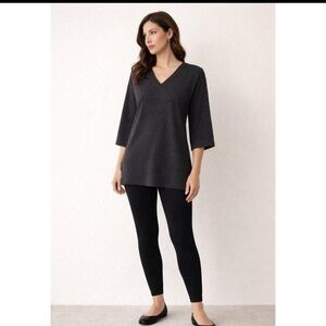 Eileen Fisher Merino V Neck Sweater